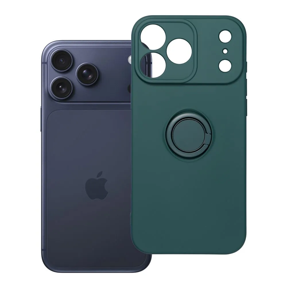 Case for iPhone 18 Pro Max / 17 Pro Max Silicone Ring green