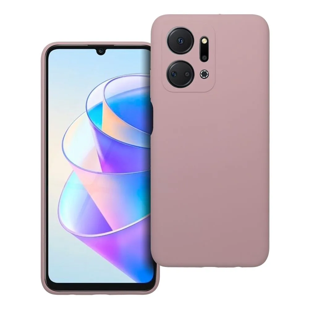 Case for Honor X7A Silicone 2mm (camera protection) powder pink