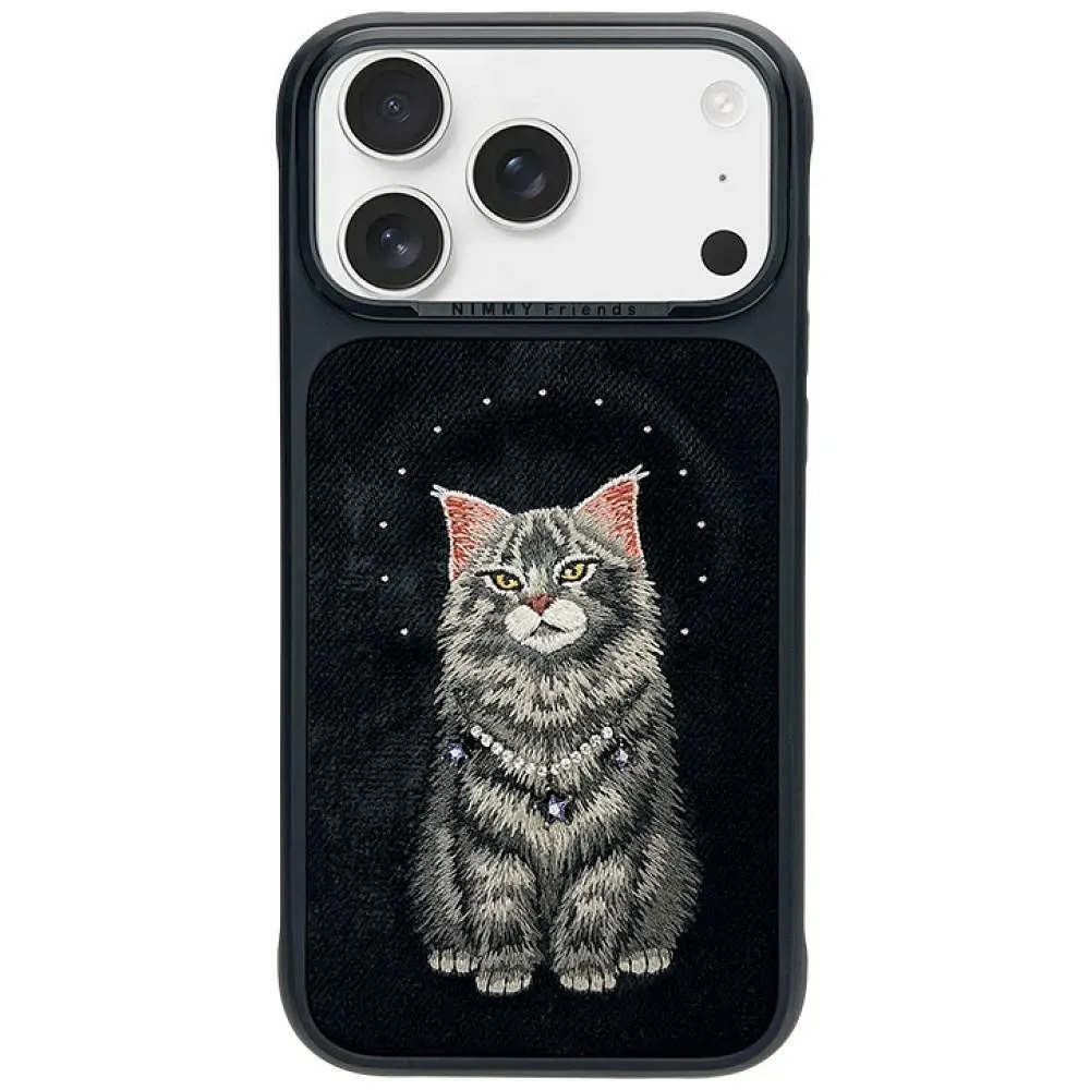 NIMMY case LUCKY FASHION CAT compatible with MagSafe for IPHONE 18 Pro/17 Pro black