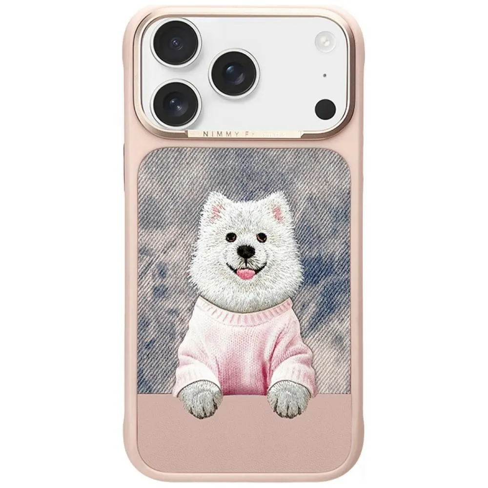 NIMMY case GENTLE PETS SERIES DOG compatible with MagSafe for IPHONE 18 Pro/17 Pro pink
