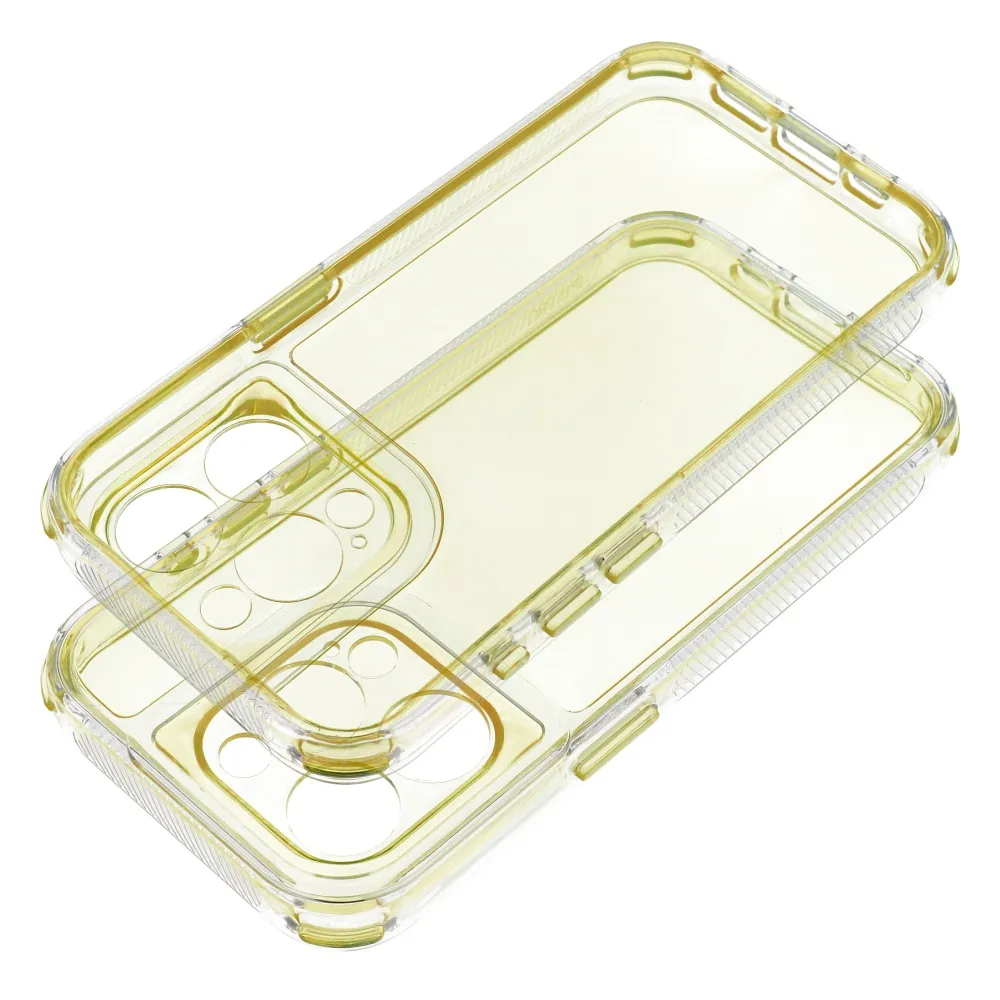 Case for iPhone 15 PRO Matrix Clear yellow