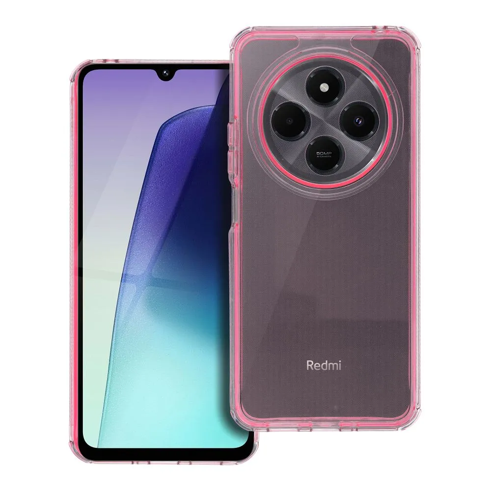 Case for Xiaomi Redmi 17C 4G / 14C 4G / 14C 5G / Poco C75 4G Matrix Clear powder pink